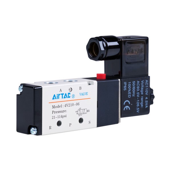 front-side view of the air solenoid